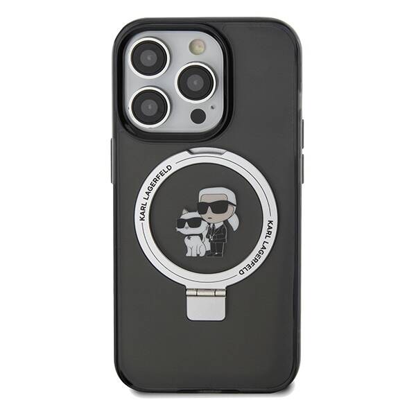 KARL LAGERFELD KLHMP13XHMRSKCK IPHONE 13 PRO MAX 6.7 "BLACK/BLACK HARDCASE RING STAND KARL & CHUPETTTE MAGSAFE