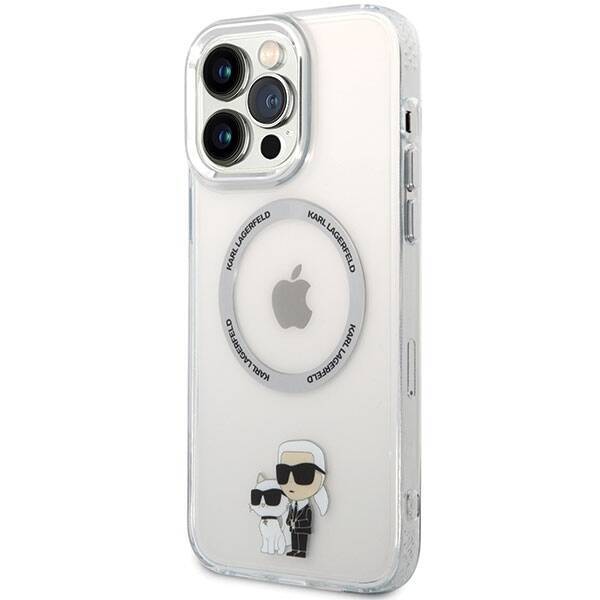 KARL LAGERFELD KLHMP13XHNKCIT IPHONE 13 PRO MAX 6.7 "HARDCASE TRANSPARENT ICONIC KARL & CHUPETTE MAGSAFE