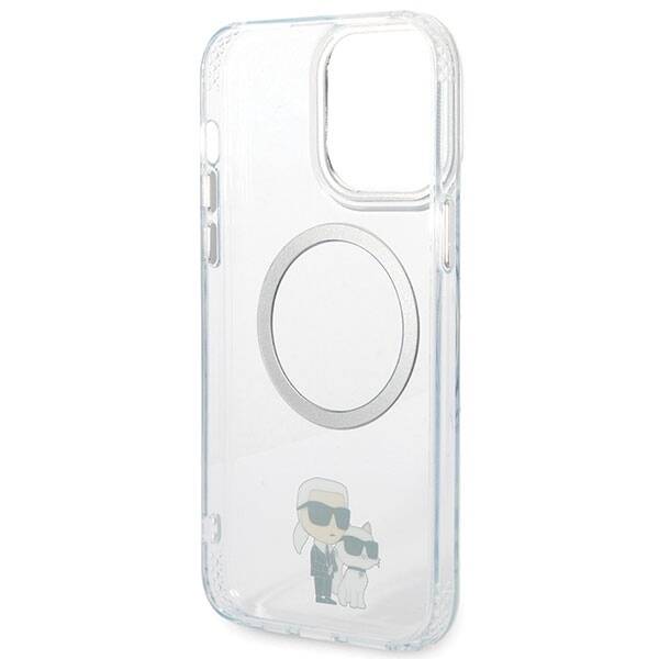 KARL LAGERFELD KLHMP13XHNKCIT IPHONE 13 PRO MAX 6.7 "HARDCASE TRANSPARENT ICONIC KARL & CHUPETTE MAGSAFE