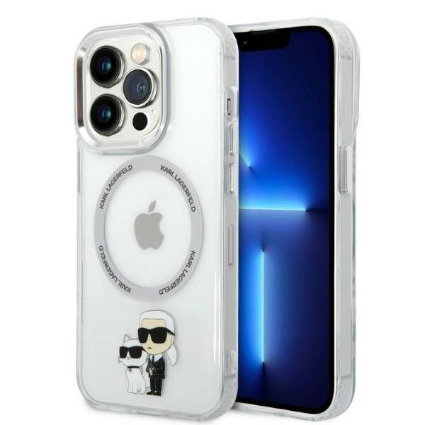 KARL LAGERFELD KLHMP14LHNKCIT IPHONE 14 PRO 6.1 "HARDCASE TRANSPARENT ICONIC KARL & CHUPETTE MAGSAFE