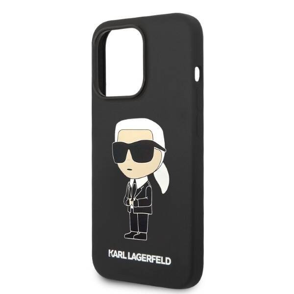 KARL LAGERFELD KLHMP14LSNIKBCK IPHONE 14 PRO 6.1 "HARDCASE BLACK/BLACK SILICONE IKONIK MAGSAFE