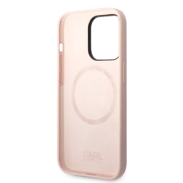 KARL LAGERFELD KLHMP14LSNIKBCP IPHONE 14 PRO 6.1 "HARDCASE PINK/PINK SILICONE ICONIK MAGSAFE