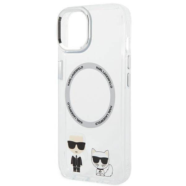 KARL LAGERFELD KLHMP14MHKCT IPHONE 14 PLUS / 15 PLUS 6.7 "HARDCASE TRANSPARENT / TRANSPARENT KARL & CHOUPETTE ALUMINUM MAGSAFE