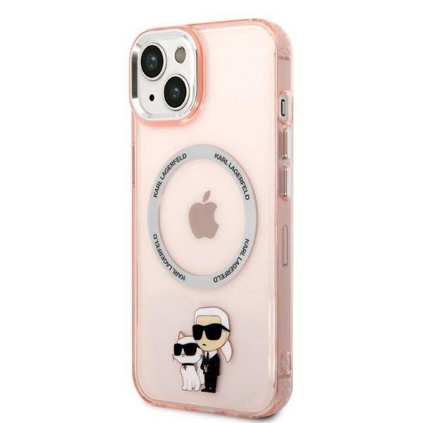 KARL LAGERFELD KLHMP14MHNKPCIP IPHONE 14 PLUS / 15 PLUS 6.7 "HARDCASE PINK / PINK ICONIC KARL & CHUPETTE MAGSAFE