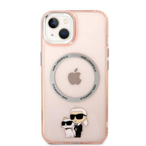 KARL LAGERFELD KLHMP14MHNKPCIP IPHONE 14 PLUS / 15 PLUS 6.7 "HARDCASE PINK / PINK ICONIC KARL & CHUPETTE MAGSAFE