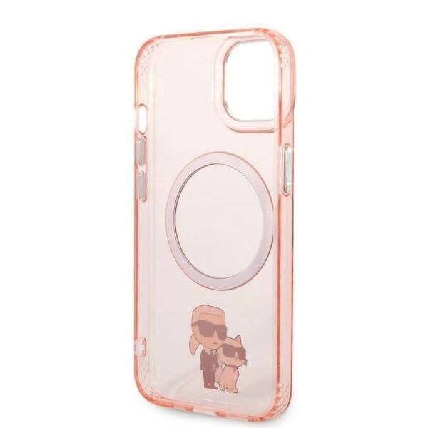 KARL LAGERFELD KLHMP14MHNKPCIP IPHONE 14 PLUS / 15 PLUS 6.7 "HARDCASE PINK / PINK ICONIC KARL & CHUPETTE MAGSAFE