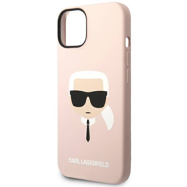 KARL LAGERFELD KLHMP14SSLKHLP IPHONE 14 / 15/13 6.1 "HARDCASE LIGHT PINK / LIGHT PINK SILICONE KARL`S HEAD MAGSAFE