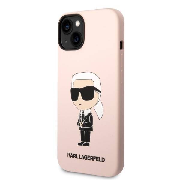 KARL LAGERFELD KLHMP14SSNIKBCP IPHONE 14/15/13 6.1 "HARDCASE PINK / PINK SILICONE IKONIK MAGSAFE