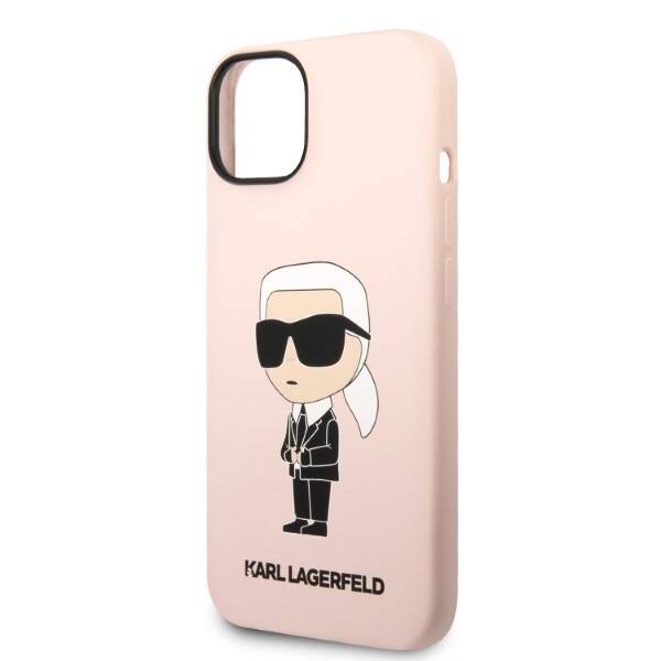 KARL LAGERFELD KLHMP14SSNIKBCP IPHONE 14/15/13 6.1 "HARDCASE PINK / PINK SILICONE IKONIK MAGSAFE