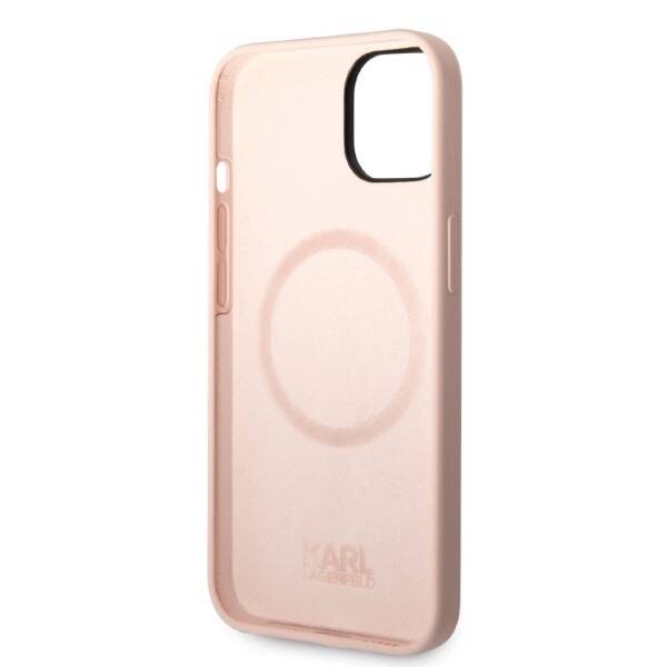 KARL LAGERFELD KLHMP14SSNIKBCP IPHONE 14/15/13 6.1 "HARDCASE PINK / PINK SILICONE IKONIK MAGSAFE