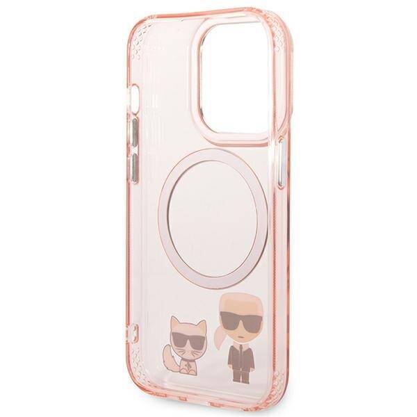 KARL LAGERFELD KLHMP14XHKCP IPHONE 14 PRO MAX 6.7 "HARDCASE PINK/PINK KARL & CHUPETTE ALUMINUM MAGSAFE