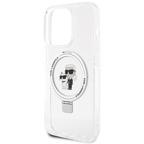 KARL LAGERFELD KLHMP14XHMRSKCH IPHONE 14 PRO MAX 6.7 "WHITE/WHITE HARDCASE RING STAND KARL & CHUPETTTE MAGSAFE