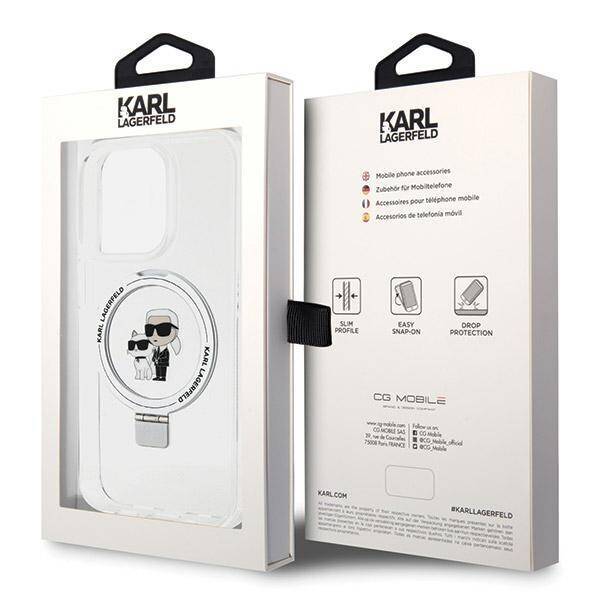 KARL LAGERFELD KLHMP14XHMRSKCH IPHONE 14 PRO MAX 6.7 "WHITE/WHITE HARDCASE RING STAND KARL & CHUPETTTE MAGSAFE