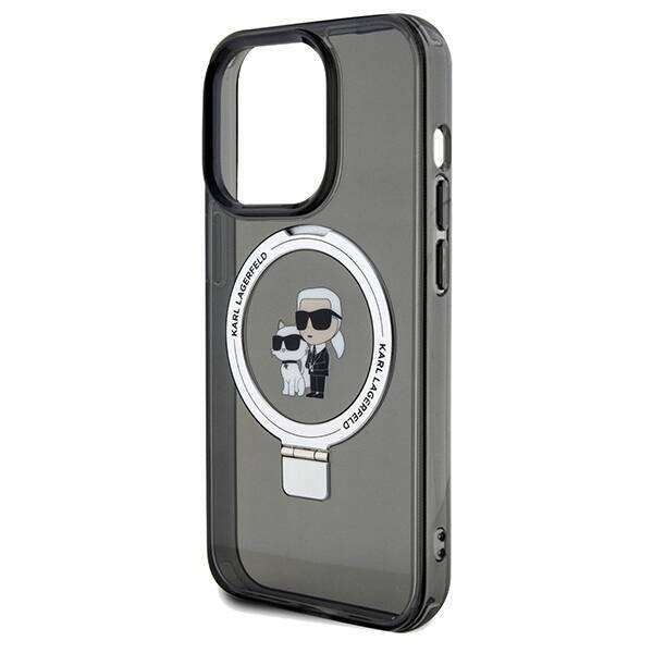 KARL LAGERFELD KLHMP14XHMRSKCK IPHONE 14 PRO MAX 6.7 "BLACK/BLACK HARDCASE RING STAND KARL & CHUPETTTE MAGSAFE