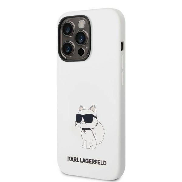 KARL LAGERFELD KLHMP14XSNCHBCH IPHONE 14 PRO MAX 6.7 "HARDCASE WHITE/WHITE SILICONE CHOUPETTE MAGSAFE