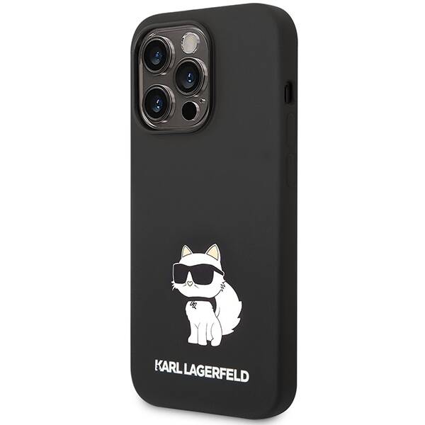 KARL LAGERFELD KLHMP14XSNCHBCK IPHONE 14 PRO MAX 6.7 "HARDCASE BLACK/BLACK SILICONE CHOUPETTE MAGSAFE