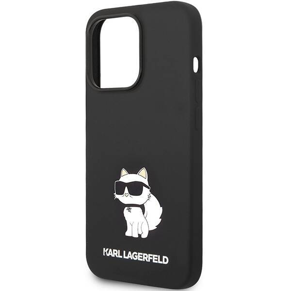 KARL LAGERFELD KLHMP14XSNCHBCK IPHONE 14 PRO MAX 6.7 "HARDCASE BLACK/BLACK SILICONE CHOUPETTE MAGSAFE