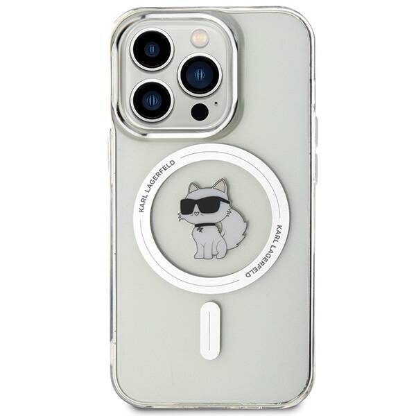 KARL LAGERFELD KLHMP15LHFCCOT IPHONE 15 PRO 6.1 "TRANSPARENT HARDCASE IML CHAPETTE MAGSAFE