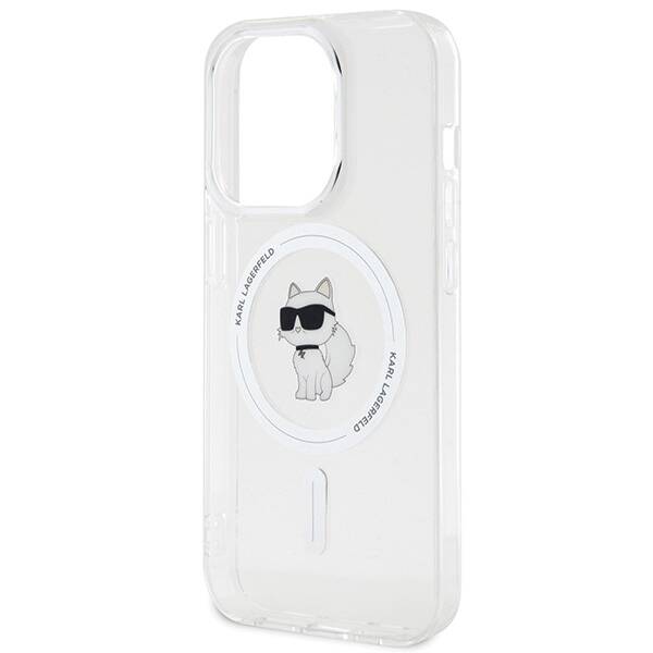 KARL LAGERFELD KLHMP15LHFCCOT IPHONE 15 PRO 6.1 "TRANSPARENT HARDCASE IML CHAPETTE MAGSAFE