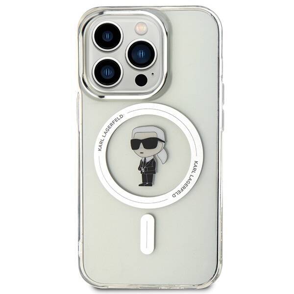 KARL LAGERFELD KLHMP15LHFCKNOTNOT IPHONE 15 PRO 6.1 "TRANSPARENT HARDCASE IML IKONIK MAGSAFE