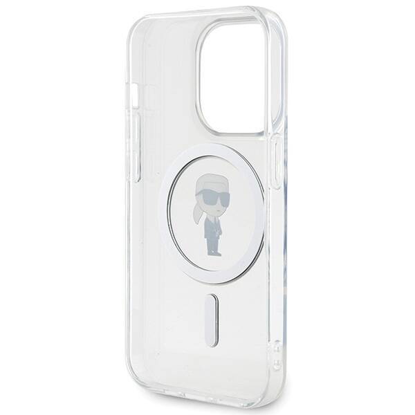 KARL LAGERFELD KLHMP15LHFCKNOTNOT IPHONE 15 PRO 6.1 "TRANSPARENT HARDCASE IML IKONIK MAGSAFE