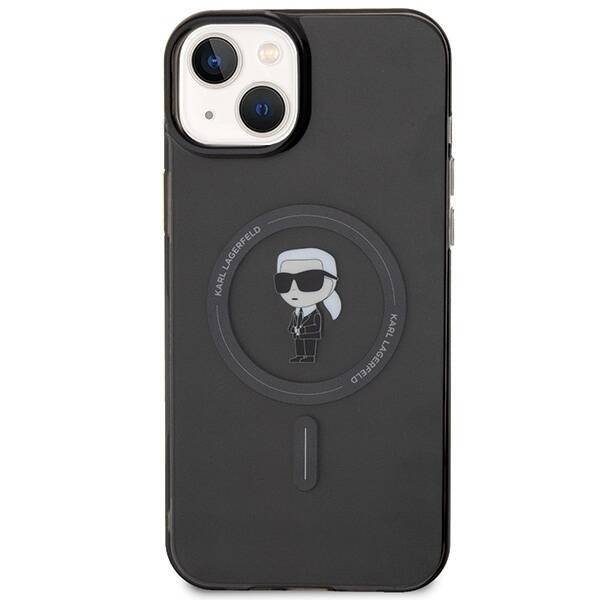 KARL LAGERFELD KLHMP15MHFCKON IPHONE 15 PLUS / 14 PLUS 6.7 "BLACK / BLACK HARDCASE IML IKONIK MAGSAFE