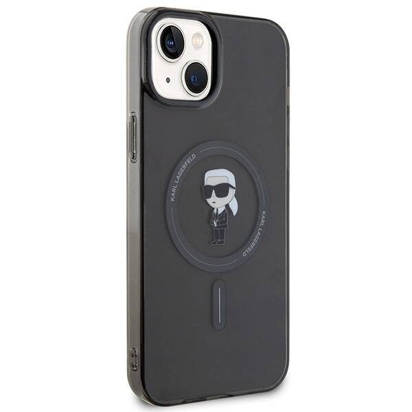 KARL LAGERFELD KLHMP15MHFCKON IPHONE 15 PLUS / 14 PLUS 6.7 "BLACK / BLACK HARDCASE IML IKONIK MAGSAFE