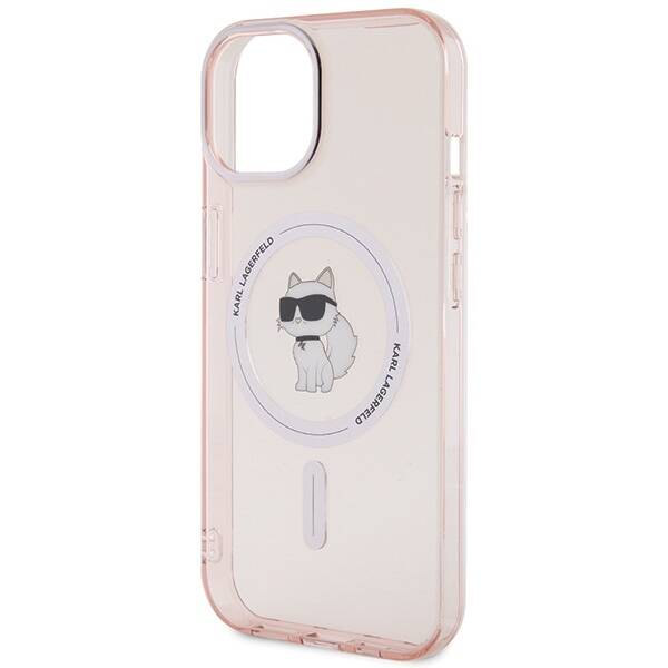 KARL LAGERFELD KLHMP15SHFCNOP IPHONE 15/14/16 6.1 "PINK / PINK HARDCASE IML CHOUPETTE MAGSAFE