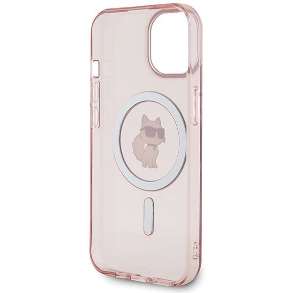 KARL LAGERFELD KLHMP15SHFCNOP IPHONE 15/14/16 6.1 "PINK / PINK HARDCASE IML CHOUPETTE MAGSAFE