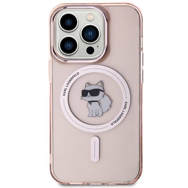 KARL LAGERFELD KLHMP15XHFCNOP IPHONE 15 PRO MAX 6.7 "PINK/PINK HARDCASE IML CHAPETTE MAGSAFE