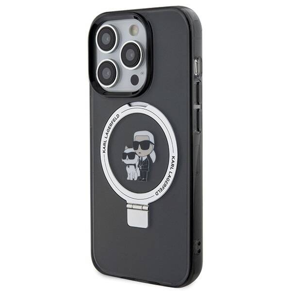 KARL LAGERFELD KLHMP15XHMRSKCK IPHONE 15 PRO MAX 6.7 "BLACK/BLACK HARDCASE RING STAND KARL & CHUPETTTE MAGSAFE