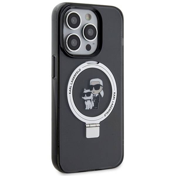 KARL LAGERFELD KLHMP15XHMRSKCK IPHONE 15 PRO MAX 6.7 "BLACK/BLACK HARDCASE RING STAND KARL & CHUPETTTE MAGSAFE