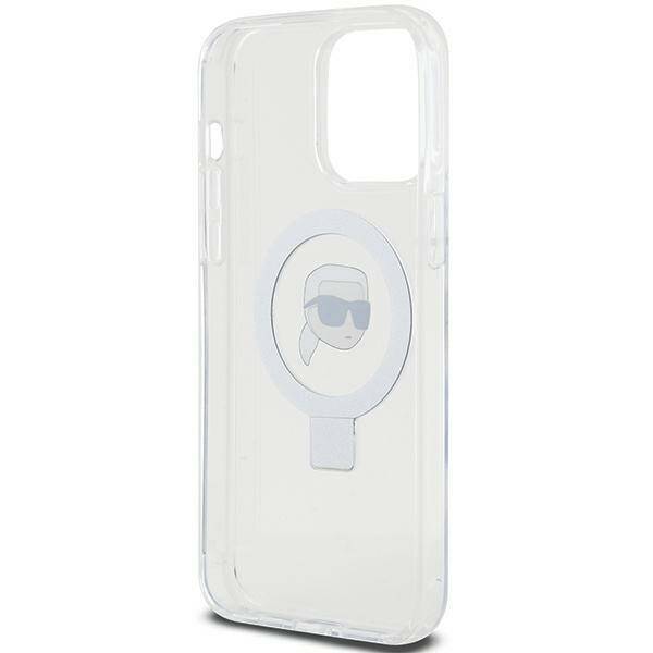 KARL LAGERFELD KLHMP15XHMRSKHH IPHONE 15 PRO MAX 6.7 "BIAŁY/WHITE HARDCASE RING STAND KARL HEAD MAGSAFE