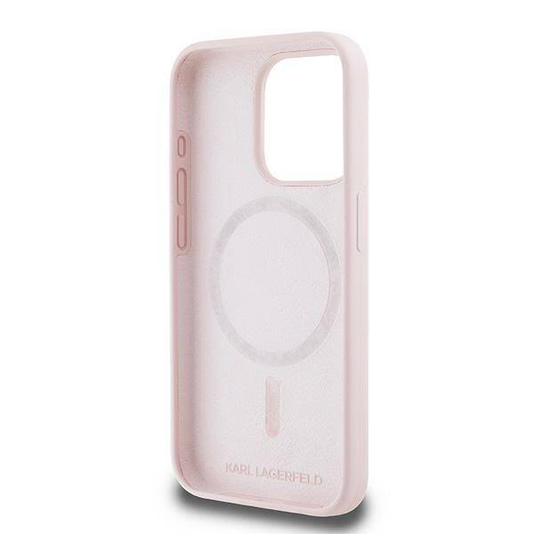 KARL LAGERFELD KLHMP15XSKCHPPLP IPHONE 15 PRO MAX 6.7" PINK/PINK HARDCASE SILICONE KARL & CHOUPETTE MAGSAFE