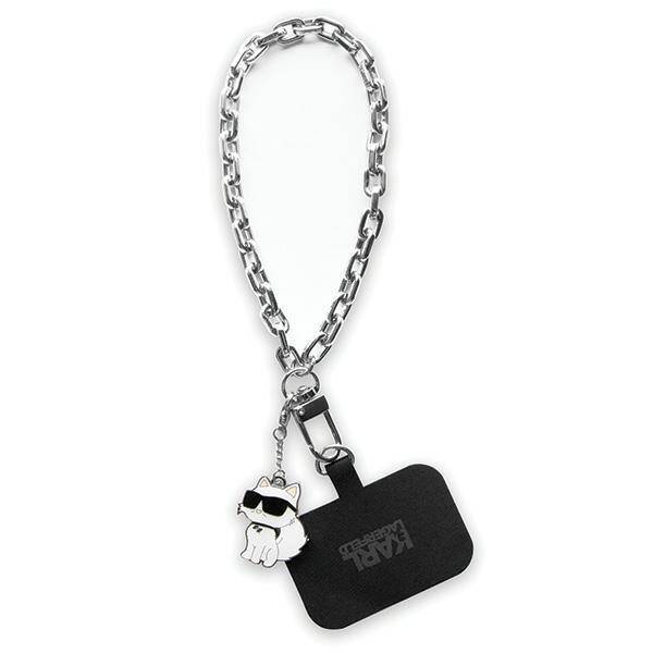 KARL LAGERFELD KLUCHCSKPK UNIVERSAL HAND STRAP CHUPETTE SILVER/SILVER