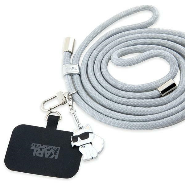 KARL LAGERFELD KLUCNMSCKIG UNIVERSAL CBDY CORD PASEK GRAY/GRAY