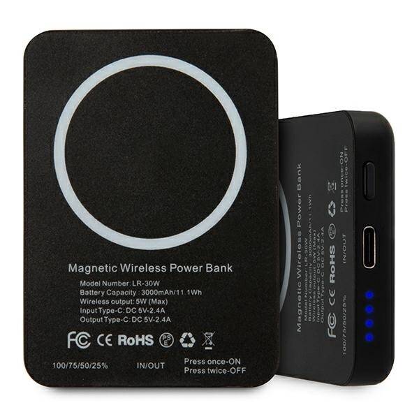 KARL LAGERFELD POWERBANK INDUCTION KLPBMSIBK 3000MAH MAGSAFE