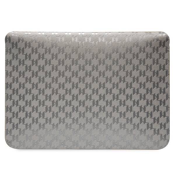 KARL LAGERFELD SLEEVE KLCS14SAKHPCG 14 "SREBRRY/SILVER SAFFIANO MONOGRAM CHUPETTE