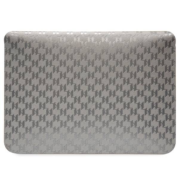 KARL LAGERFELD SLEEVE KLCS14SAKHPKG 14 "SILVER/SILVER SAFFIANO MONOGRAM IKONIK