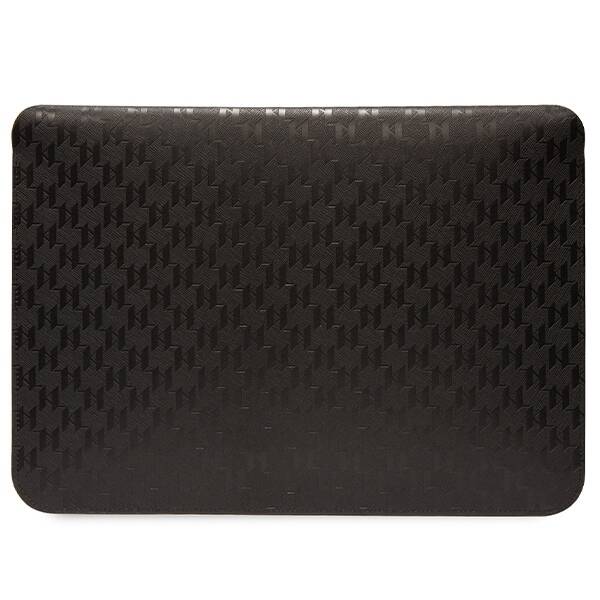 KARL LAGERFELD SLEEVE KLCS14SAKHPKK 14 "BLACK/BLACK SAFFIANO IKONIK MONOGRAM