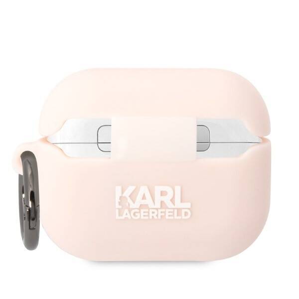 KARL LAGERFELD SPANKING AIRPODS PRO COVER PINK/PINK SILICONE KARL HEAD 3D