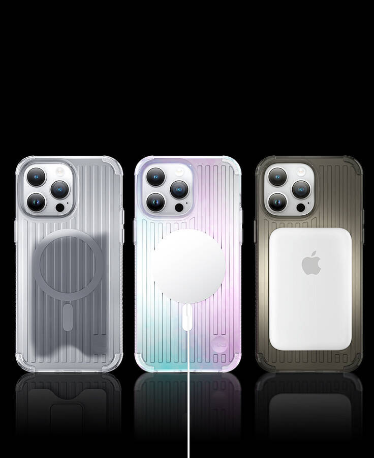 KINGXBAR PQY GO OUT SERIES MAGNETIC CASE FOR IPHONE 14 MAGSAFE LASER COLOR