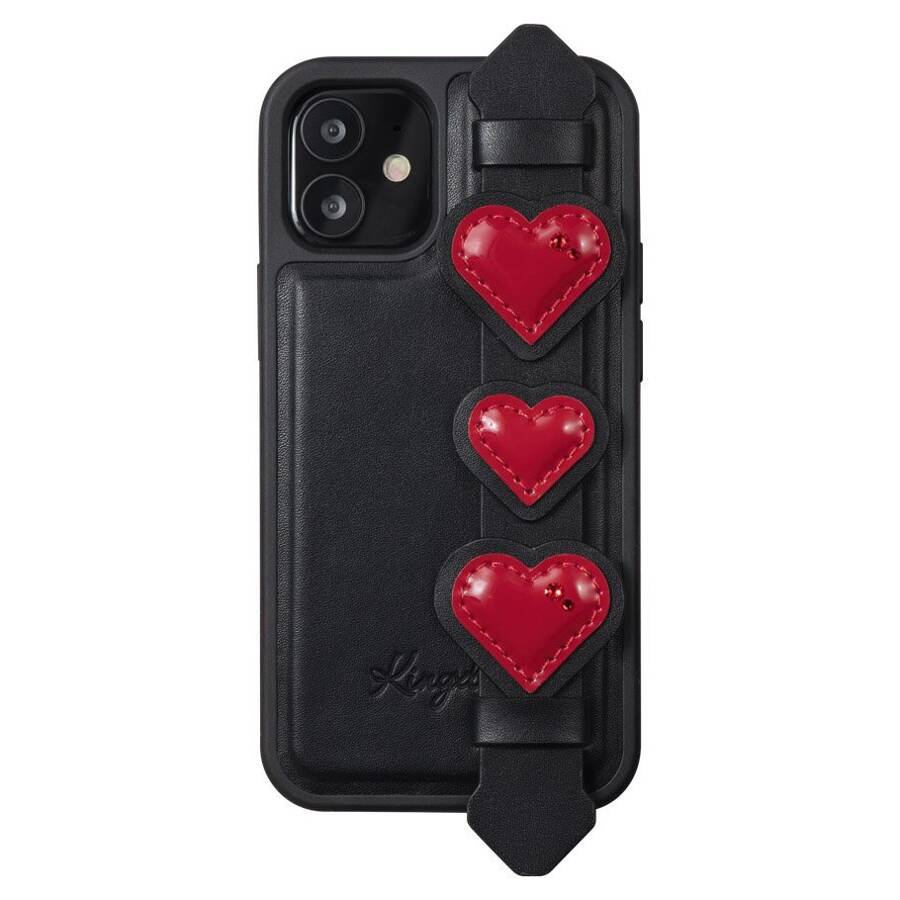 KINGXBAR SWEET SERIES CASE DECORATED WITH ORIGINAL SWAROVSKI CRYSTALS IPHONE 12 MINI BLACK