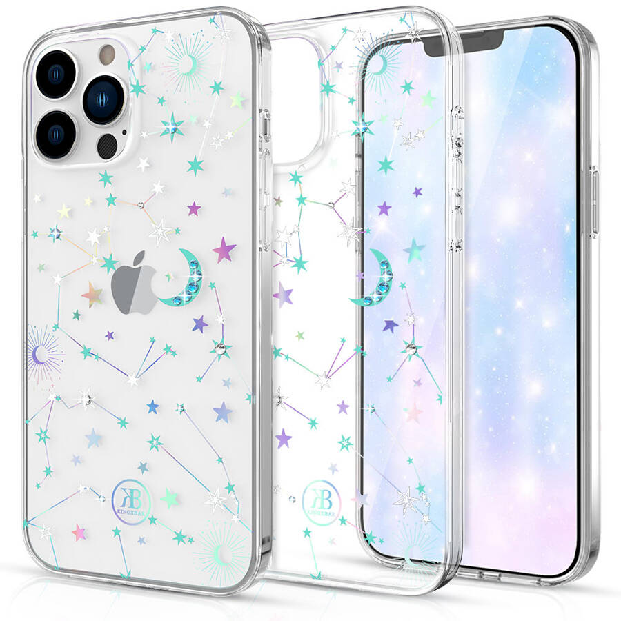 KINGXBAR WISH SERIES CASE DECORATED WITH ORIGINAL SWAROVSKI CRYSTALS IPHONE XS MAX SILVER