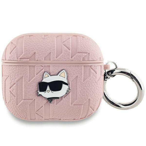 Karl Lagerfeld KLAP2PGCHPP AirPods Pro 2 (2022/2023) cover różowy/pink Monogram Choupette Head