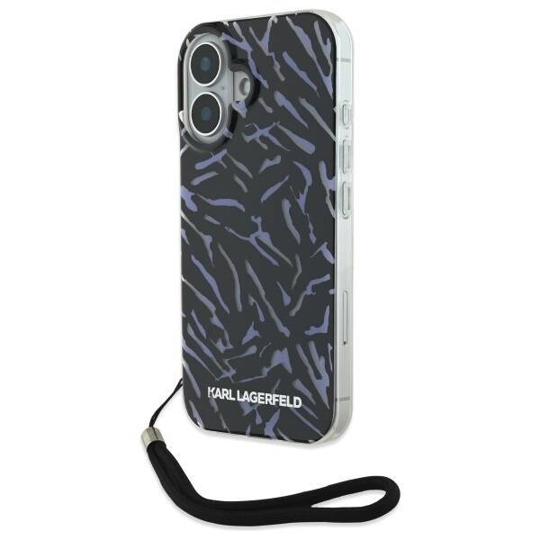 Karl Lagerfeld KLHCP16MHZBPKCCU iPhone 16 Plus 6.7" fioletowy/purple Zebra With Cord