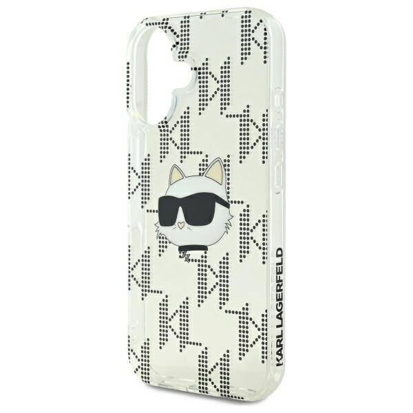 Karl Lagerfeld KLHCP16SHKLPCHT iPhone 16 6.1" przezroczysty/transparent hardcase IML Choupette Head Electroplated