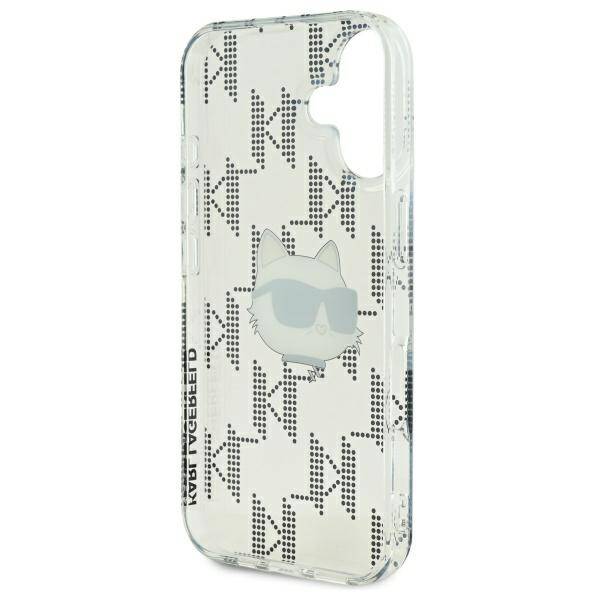 Karl Lagerfeld KLHCP16SHKLPCHT iPhone 16 6.1" przezroczysty/transparent hardcase IML Choupette Head Electroplated