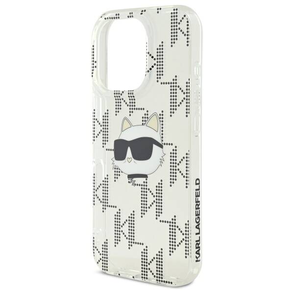 Karl Lagerfeld KLHCP16XHKLPCHT iPhone 16 Pro Max 6.9" przezroczysty/transparent hardcase IML Choupette Head Electroplated