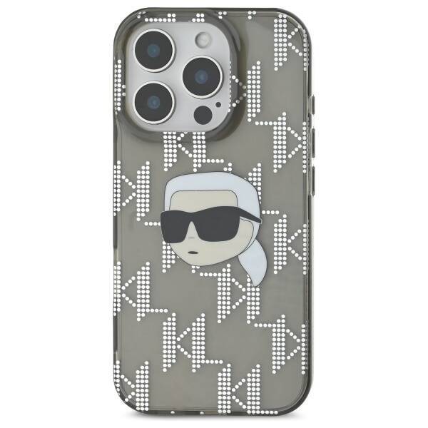 Karl Lagerfeld KLHCP16XHKLPKHK iPhone 16 Pro Max 6.9" czarny/black hardcase IML Karl Head Electroplated